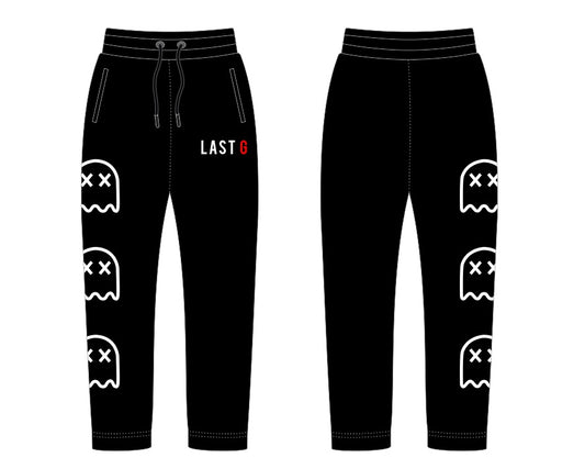 Black “Last G” French Terry Cotton Sweatpants